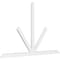 Ekena Millwork Saratoga Architectural Grade PVC Gable Bracket, 96"W x 60"H x 2"D x 4"F, 15/12 Pitch GBP096X60X0204SAR00 - alternate 1